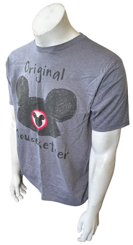 Disney Men's Mickey Mouse Original Mouseketeer Gray Shirt Size Medium
