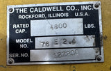 Caldwell 76E Battery Lifting Beam 4800 lbs Capacity