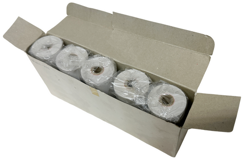 Box of (5) Seiko Instruments TP411-25C Thermal Printer Paper Roll 112mm x 25 m
