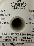 Fay MW-MC5516-042 Magnet Enameled Copper Wire 18 AWG Natural 272 FT