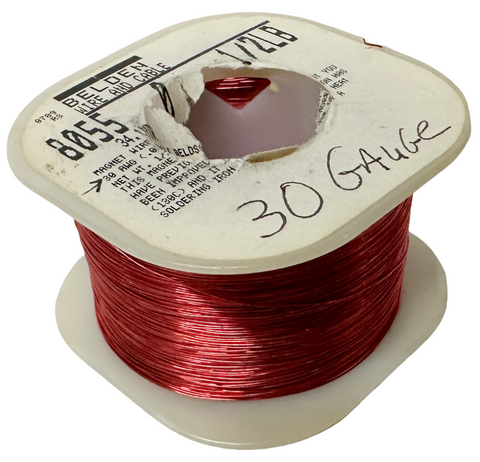 Belden 8055 Magnet Wire 30 AWG Solid Copper PUR/Nylon Insulated 1500 Ft Spool