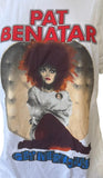Tultex Women's Pat Benatar Get Nervous 2012 Tour White Short Sleeve Shirt Size S