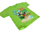 Disney Boys Mickey Mouse Wave Seeker Castaway Cay Green Shirt Size X-Small