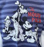 Disney Men's Mickey & Friends The Mouse Pack Graphic Striped Shirt Size Large
