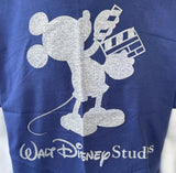 Disney Men's Mickey Mouse Walt Disney Studios Graphic Blue Shirt Size Medium