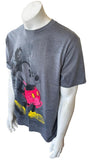 Disney Men's Classic Mickey Mouse Est. 1928 Gray Short Sleeve Shirt Size Large