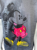 Disney Men's Classic Mickey Mouse Est. 1928 Gray Short Sleeve Shirt Size Large