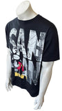 Disney Men's Mickey Mouse San Francisco Graphic Black Short Sleeve Shirt Size M