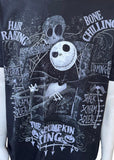 Disney Nightmare Before Christmas Jack Skellington Graphic Black Shirt Size L