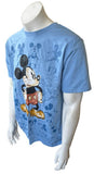 Disney Men's Classic Mickey Mouse Model No. 1 Blue Short Sleeve Shirt Size Large