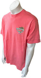 Margaritaville Men's Orlando Livin For The Weekend Graphic Pink Shirt Size Large