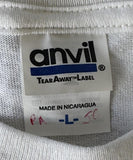 Anvil Men's Jimmy Buffett Welcome To Fin Land Tour 2012 White Shirt Size Large