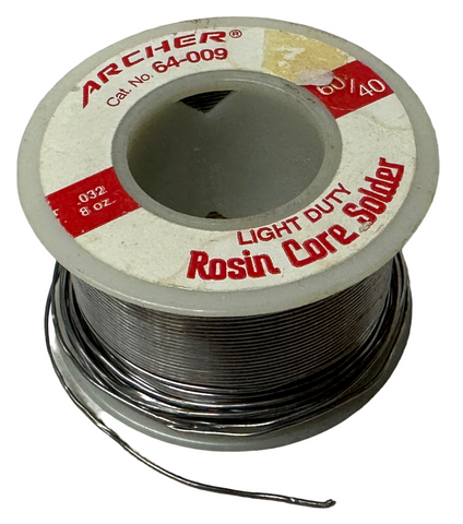 Archer 64-009 Light Duty Rosin Core Solder 0.032" Diameter