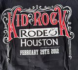 Anvil Men's Kid Rock Houston Texas February 29th 2012 Black Shirt Size X-Large