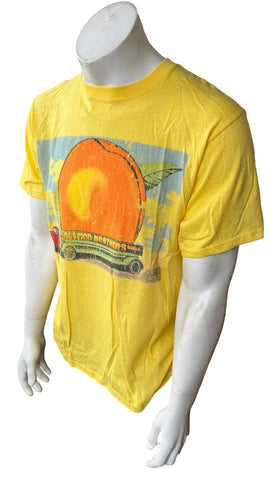 Anvil Men's Allman Brothers Band Year Of The Peach 2012 Yellow Shirt Size Medium