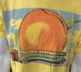 Anvil Men's Allman Brothers Band Year Of The Peach 2012 Yellow Shirt Size Medium