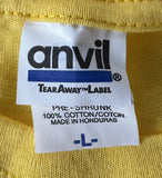 Anvil Men's Allman Brothers Band Year Of The Peach 2012 Yellow Shirt Size Large
