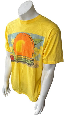 Anvil Men's Allman Brothers Band Year Of The Peach 2012 Yellow Shirt Size Large