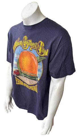 Anvil Men's The Allman Brothers Band Beacon Theater 2012 Navy Shirt Size Large