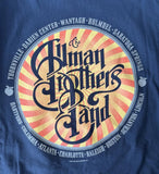 Anvil Men's Allman Brothers Band 1972 Year Of The Peach 2012 Black Shirt Size XL