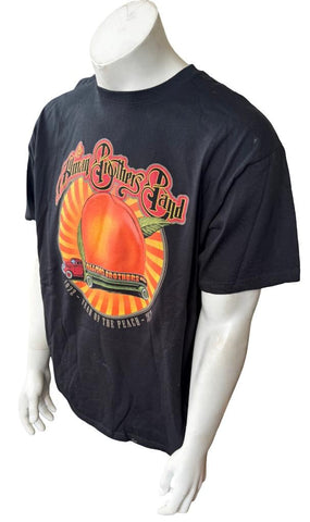 Anvil Men's Allman Brothers Band 1972 Year Of The Peach 2012 Black Shirt Size XL