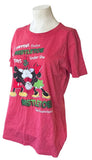 Disney Mickey Mouse & Minnie What Happens Under The Mistletoe Stays Shirt Size L