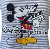Disney Women's Mickey Mouse Walt Disney Studios Striped Shirt Size Medium