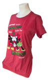Disney Mickey Mouse & Minnie What Happens Under The Mistletoe Chicago Shirt M
