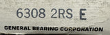 General Bearing 6308 2RS E Deep Groove Ball Bearing 40mm x 90mm x 23mm