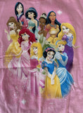 Disney Girls Princesses Graphic Pink Short Sleeve Shirt Size Medium