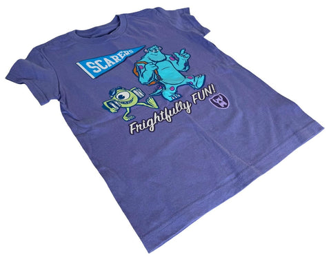 Disney Girls Monsters University Frightfully Fun Graphic Blue Shirt Size Medium