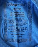 Disney Girls Classic Minnie Mouse Las Vegas Blue Short Sleeve Shirt Size Medium