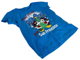 Disney Girls Mickey Mouse & Minnie Happy Holidays From San Francisco Shirt M