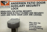 Andersen 1997220 Auxiliary Security Lock Stone w/ Screws For Gliding Patio Door