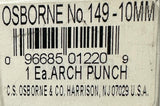 C.S. Osborne No. 149-10MM Arch Punch 10mm Round Hole Steel
