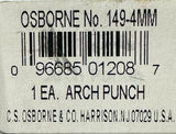 C.S. Osborne No. 149-4MM Arch Punch 4mm Round Hole Steel