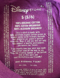 Disney Girls Sleeping Beauty Aurora Graphic Purple Short Sleeve Shirt Size Small