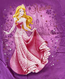 Disney Girls Sleeping Beauty Aurora Graphic Purple Short Sleeve Shirt Size Small