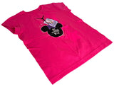 Disney Girls Minnie Mouse All Access V.I.P. Major Star Pink Shirt Size Medium