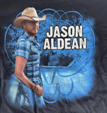 Anvil Jason Aldean Graphic Black Short Sleeve Shirt Size Youth Large