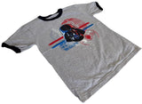 Disney Boys Star Wars Darth Vader Graphic Gray Short Sleeve Shirt Size Medium