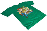 Disney Boys Toy Story 3 Woody & Friends Green Short Sleeve Shirt Size Medium