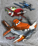 Disney Boys Planes Dusty Skipper Chupacabra Graphic Gray Shirt Size Small