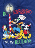 Disney Mickey Mouse Pluto Donald Goofy In San Francisco For The Holidays Shirt M