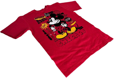 Disney Boys Mickey Mouse Chicago Welcome To The Windy City Red Shirt Size Medium