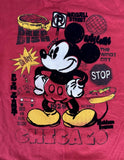 Disney Boys Mickey Mouse Chicago Welcome To The Windy City Red Shirt Size Medium