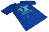 Disney Boys Monsters University #1 Scare School Graphic Blue Shirt Size Medium