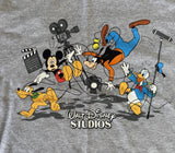 Disney Mickey Mouse Pluto Donald Goofy Walt Disney Studios Crew Shirt Size M