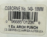 C.S. Osborne No. 149-18MM Arch Punch 18mm Round Hole Steel