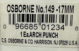 C.S. Osborne No. 149-17MM Arch Punch 17mm Round Hole Steel